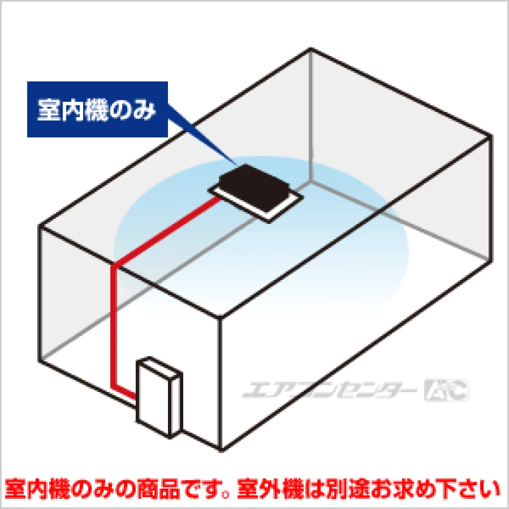マルチ天井カセット2方向形（室内機のみ） 5.0kW 16畳用