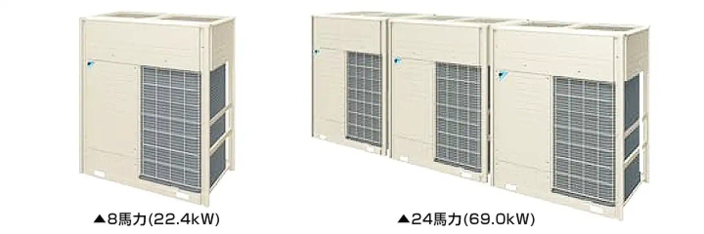 ビル用マルチVe-upQ高効率の室外機イメージ