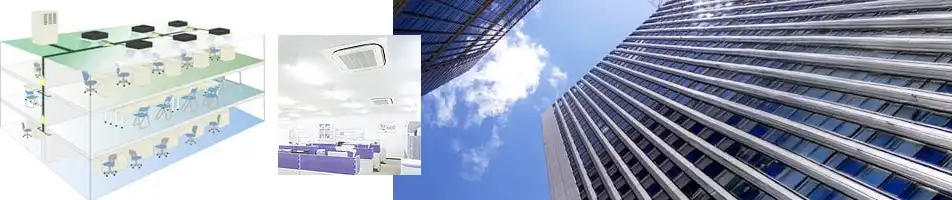 ビル用マルチエアコンの設置イメージ図