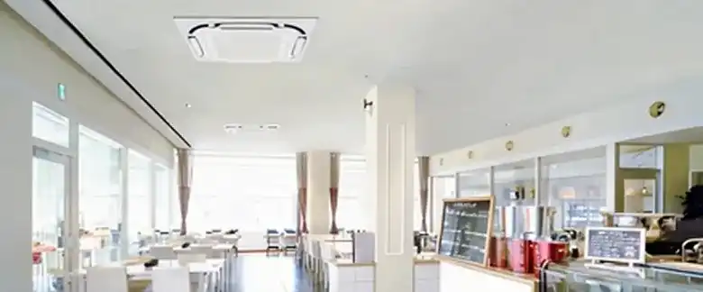 店舗に設置している業務用エアコン 天カセ4方向