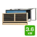 マルチ壁埋込形（室内機のみ） 3.6Kw